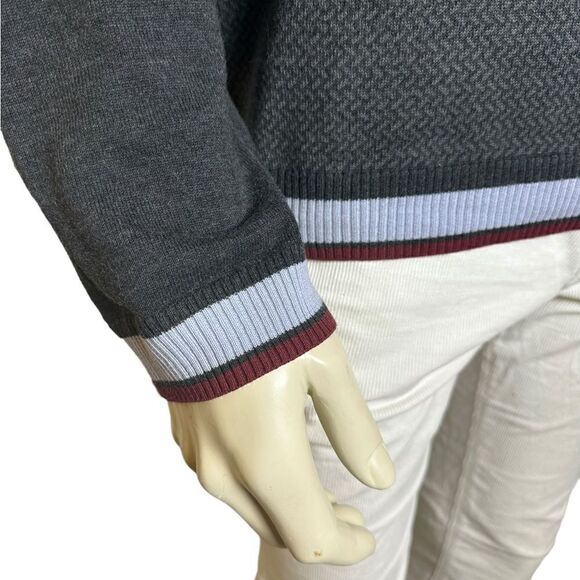 Original Penguin Men’s V-Neck Cotton Sweater in Great Condition Size Large - Picture 4 of 6